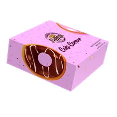 X Small Donut Box | Holds One Donut | Great for Startup Bakeries